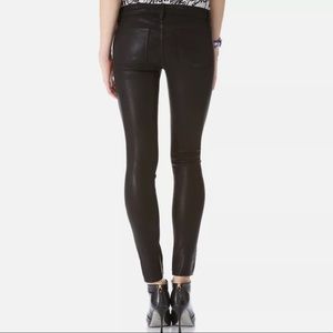 EUC J Brand 620 Black Coated Lacquered Super Skinny Jeans - Sz 27